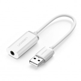 USB Sound Card - Cáp chuyển USB ra audio 3.5mm hỗ trợ Mic và Tai Nghe Ugreen 30712